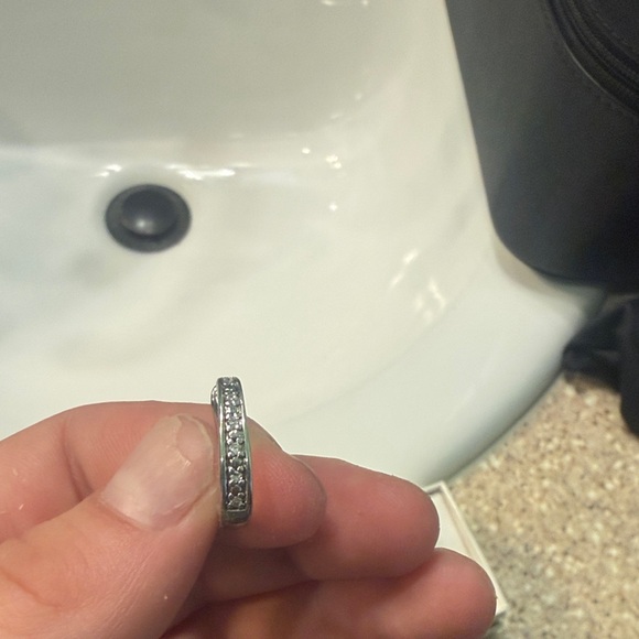 Classic Silver Hoop Earrings - Picture 2 of 3